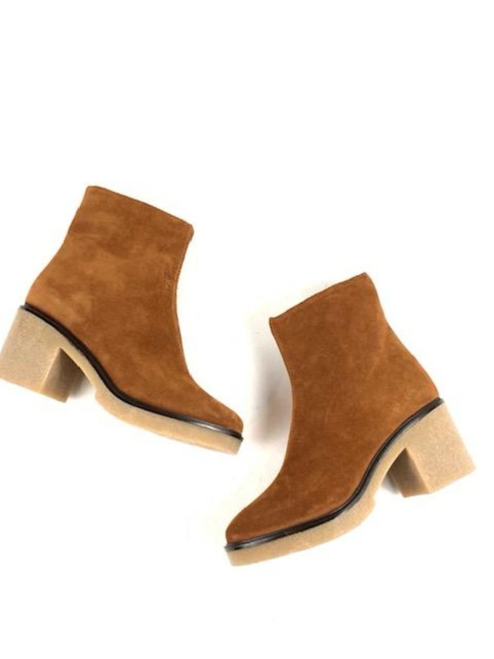 Women’s Cordani Fae - Block Heel Suede Ankle Boots - Brown
